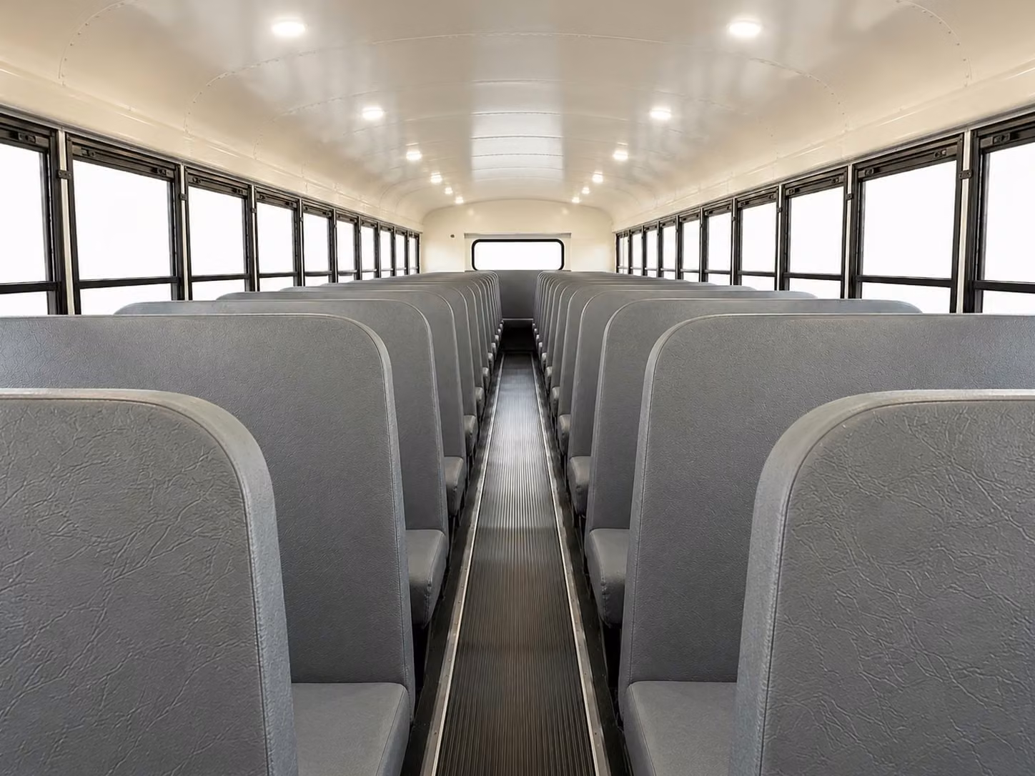 school bus inside