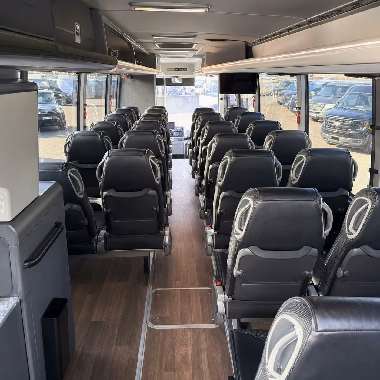 yorba linda charter bus inside