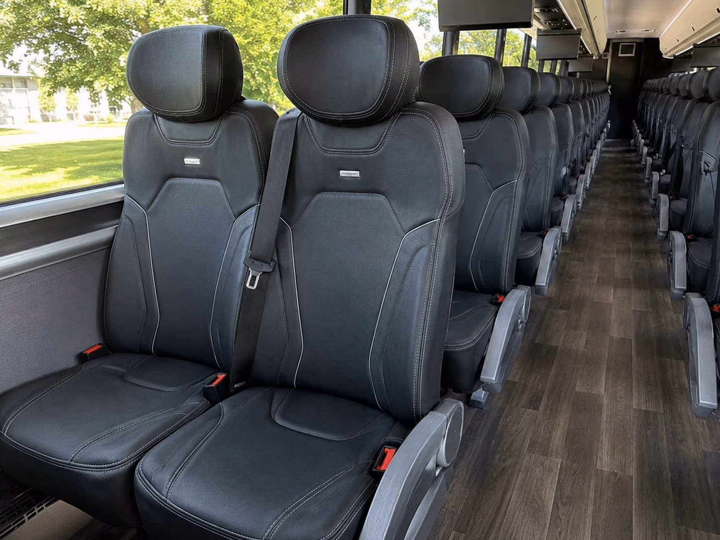 yorba linda charter bus rental interior